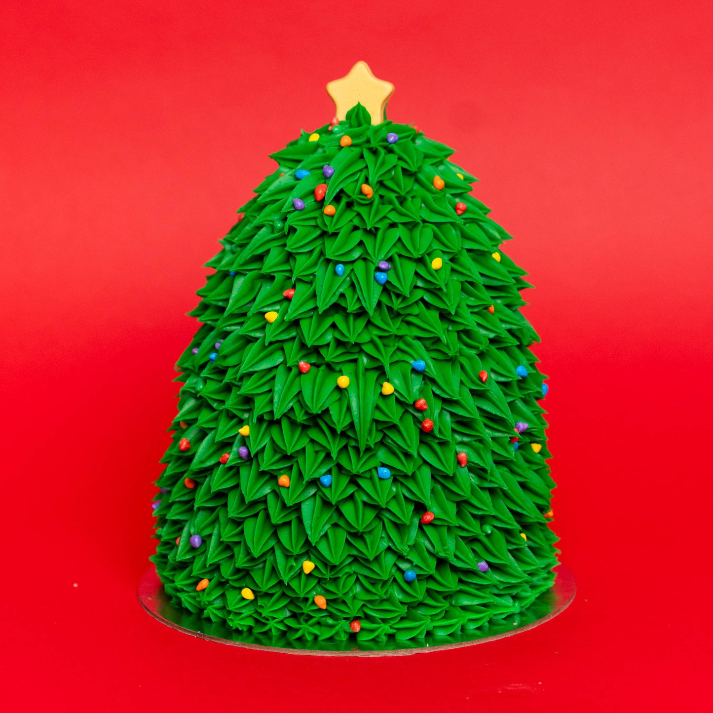 Holiday Tree Cake- Rainbow Explosion
