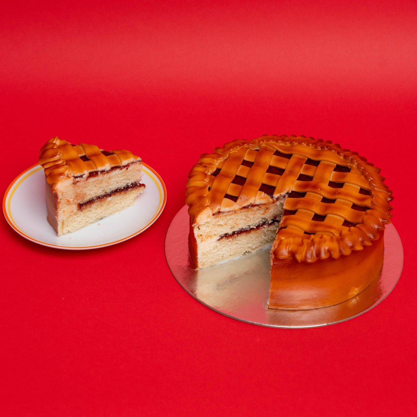 Mixed Berry Pie Cake