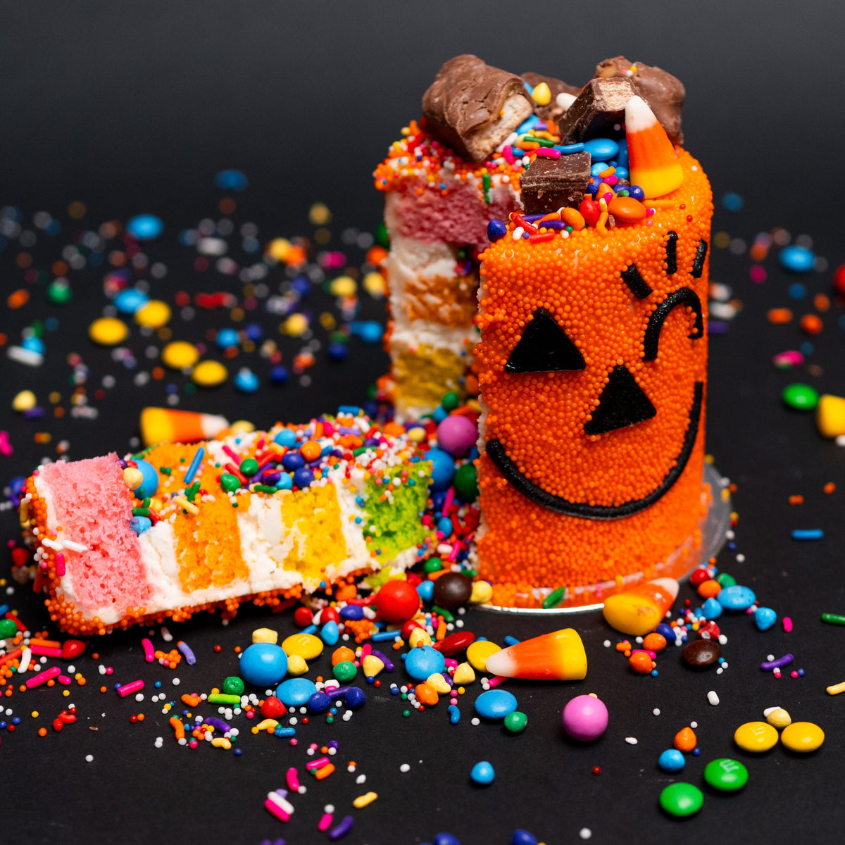 Mini Halloween Explosion Cake