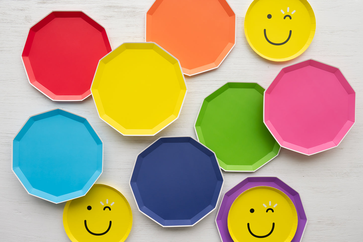 Sprinkles & Smiles Large Rainbow Plates