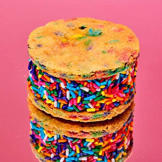 Rainbow Explosion Ice Cream Sandwich
