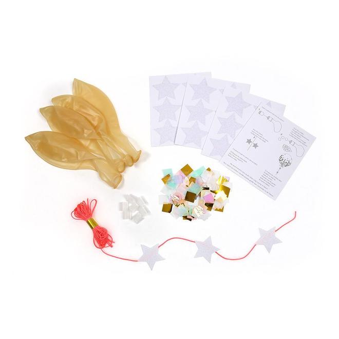 Iridescent Confetti Balloon Kit