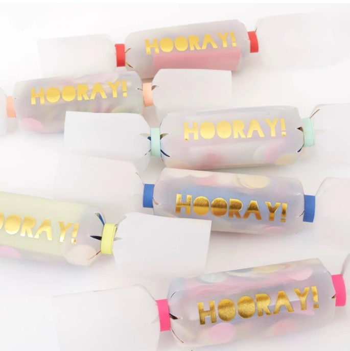 Hooray Confetti Small Crackers (x 6)