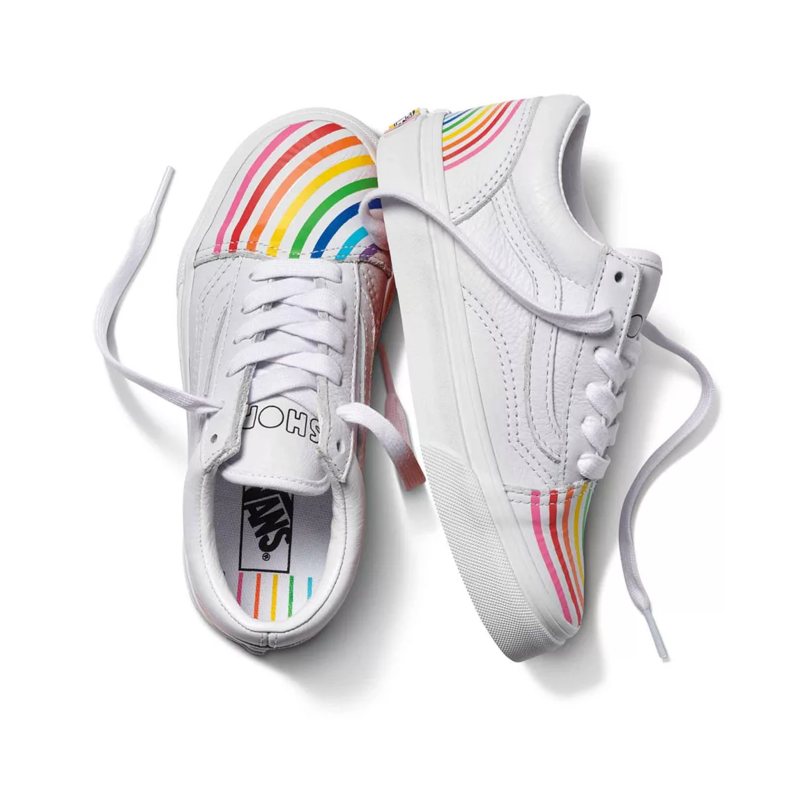 Vans rainbow old skool top skate shoe