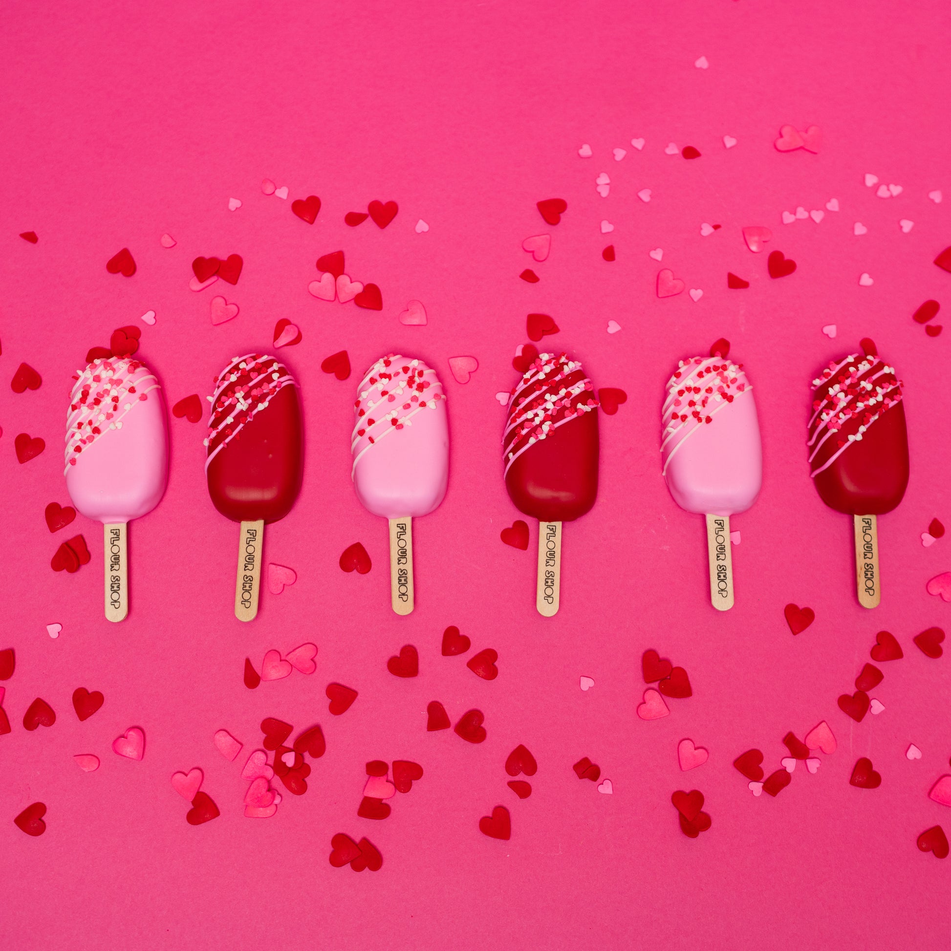 Valentine's Day Cakesicles 