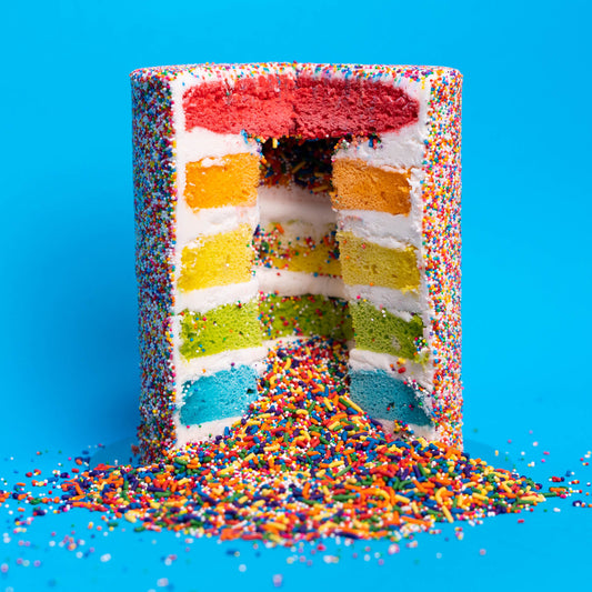 Vegan/ Gluten Free Rainbow Explosion® Cake