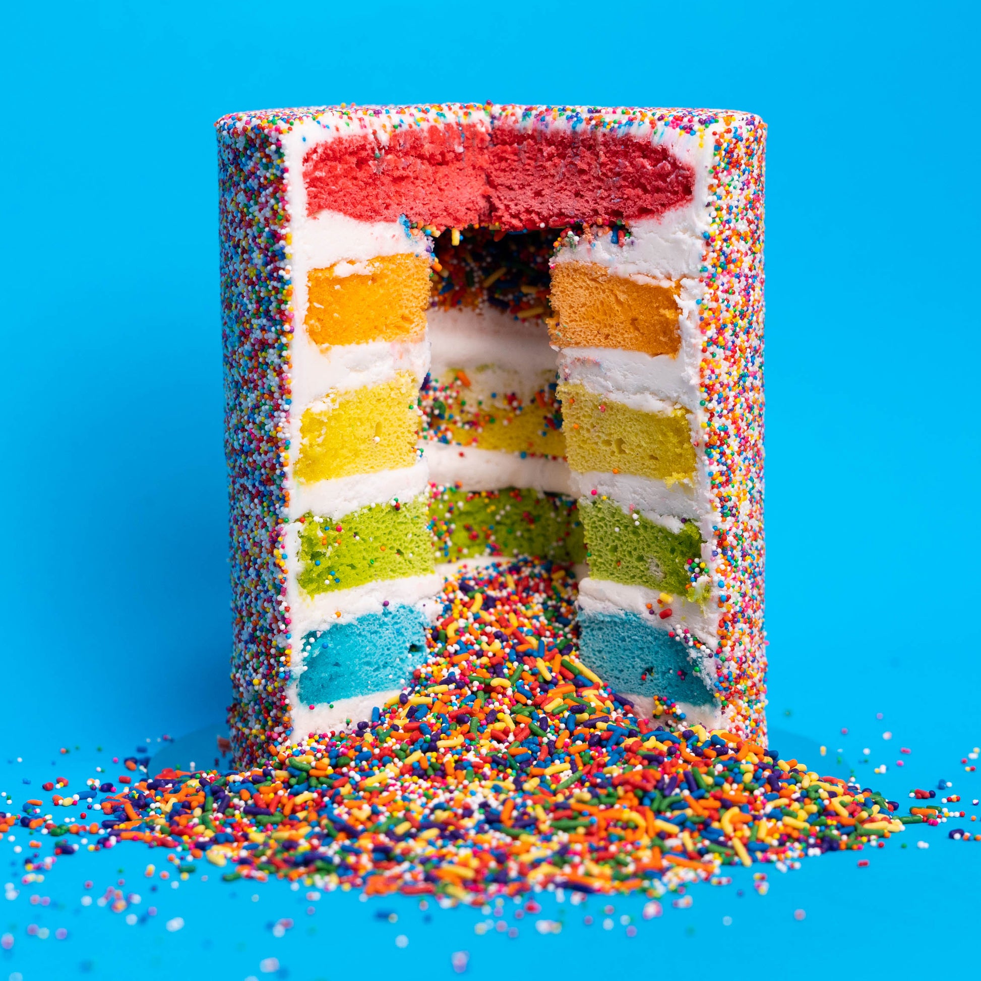 Vegan/ Gluten Free Rainbow Explosion® Cake – Flour Shop