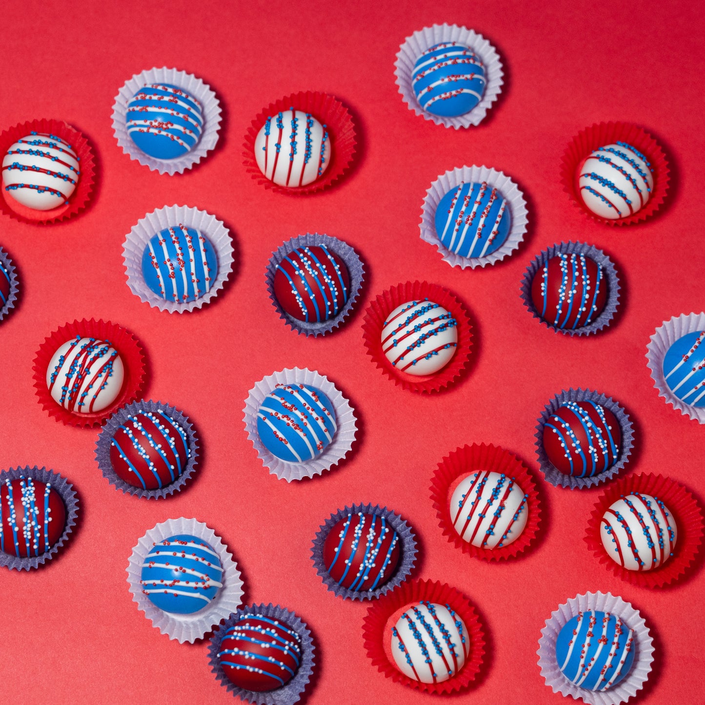 Patriotic Cake Balls