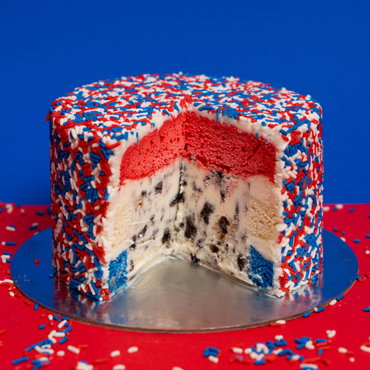 4th of July Ice Cream Explosion® Cake
