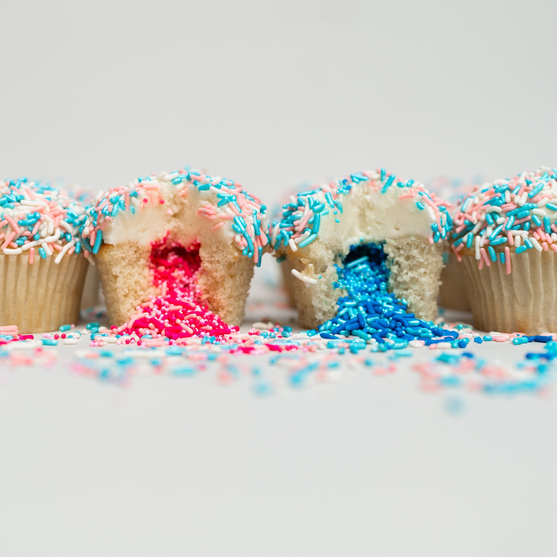 Gender Reveal Explosion® Cupcakes