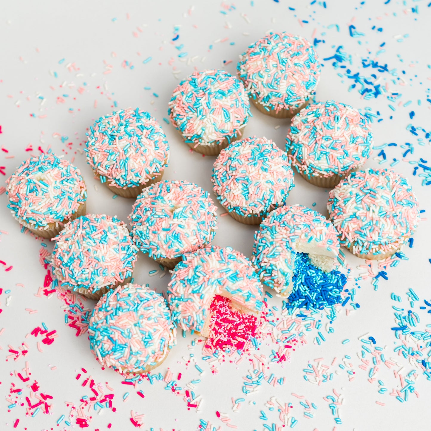Gender Reveal Explosion® Cupcakes
