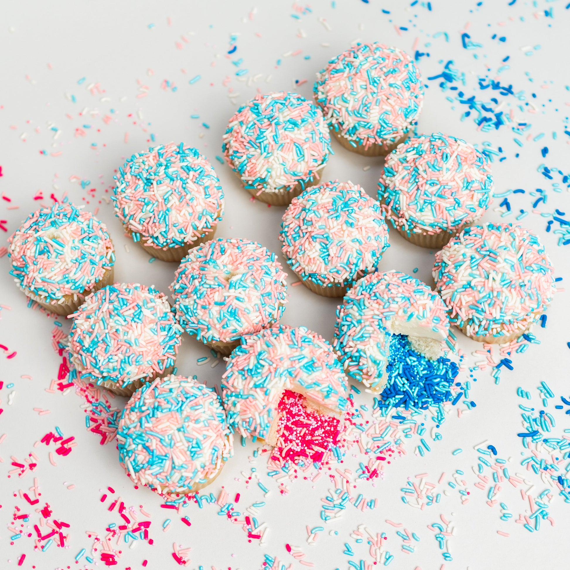 Gender Reveal Explosion® Cupcakes