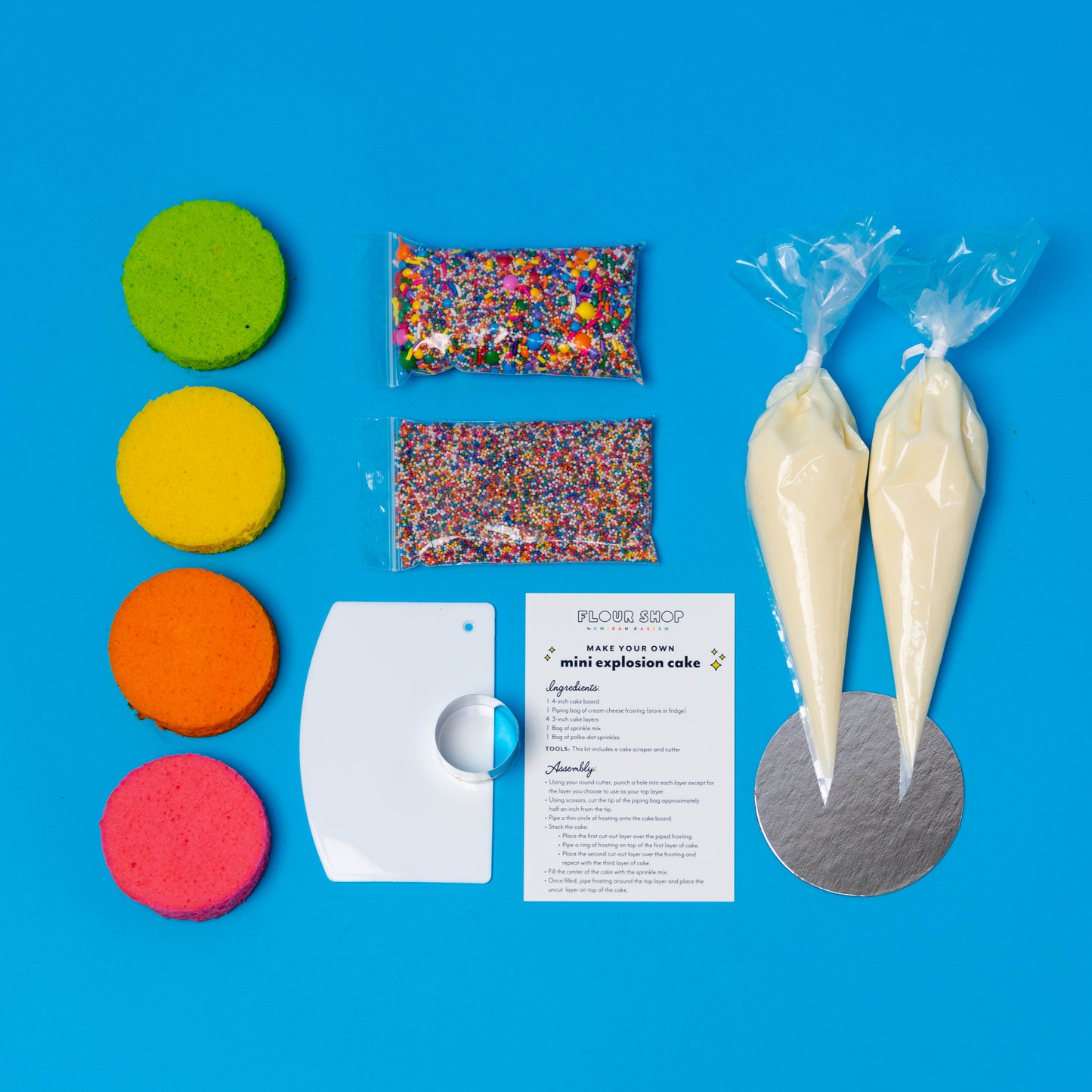 Mini make your own explosion cake kit