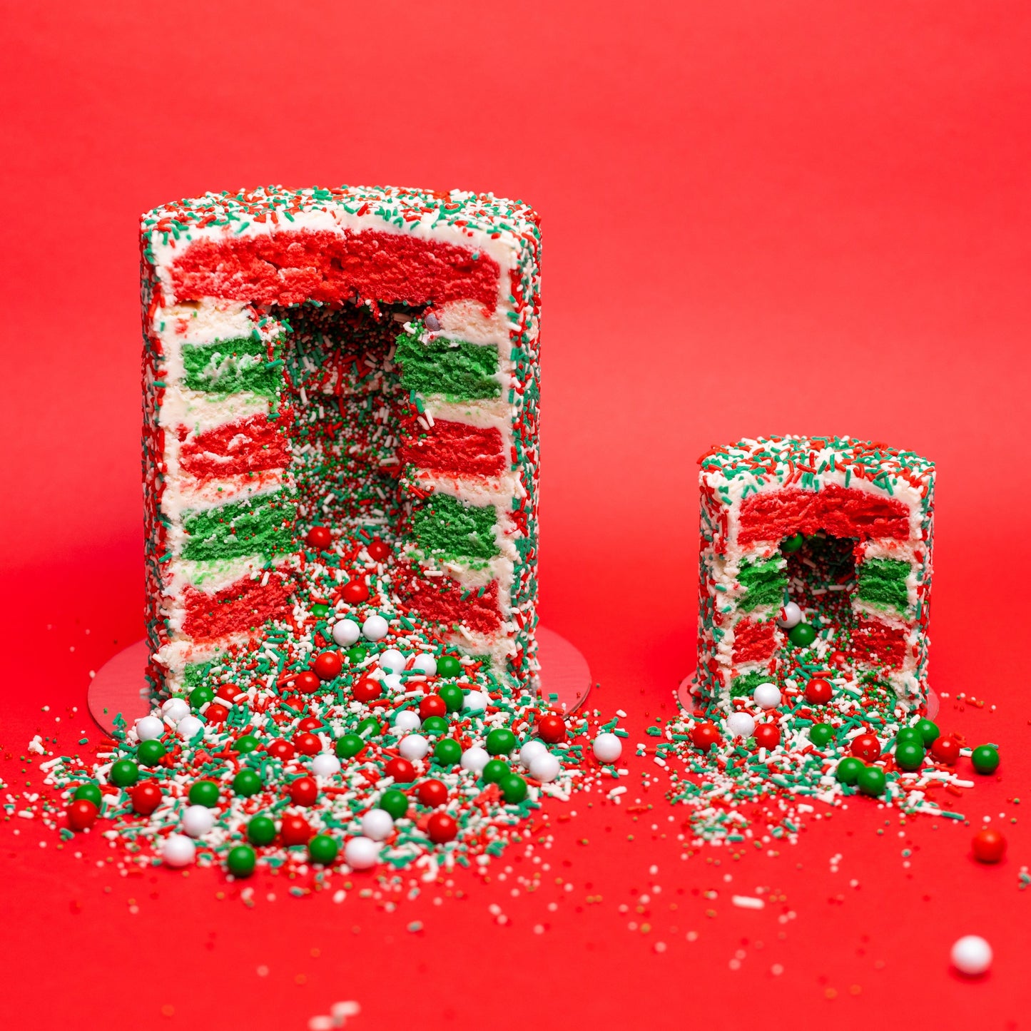 Holiday Explosion Cake 