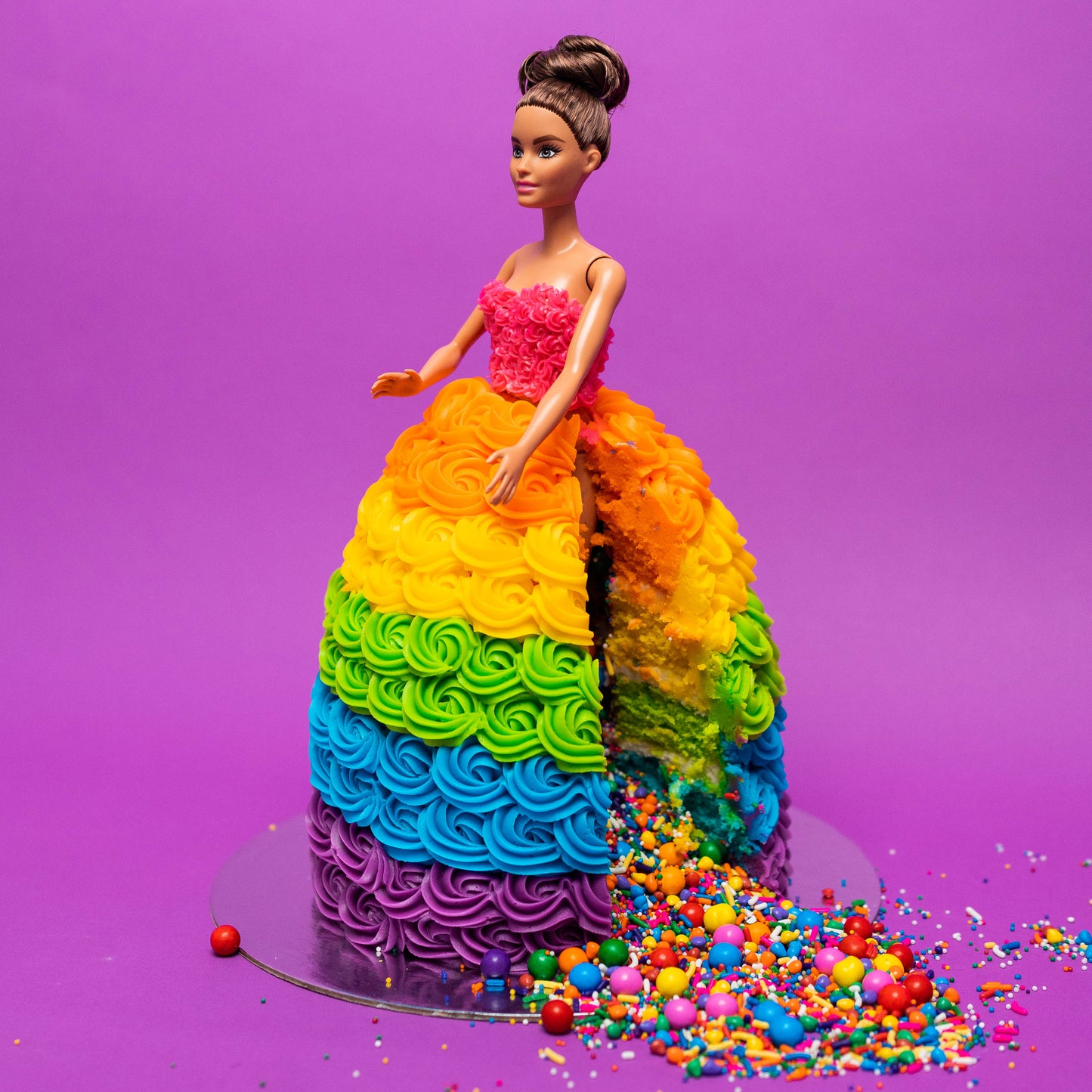 Holly the Dolly Cake in Rainbow