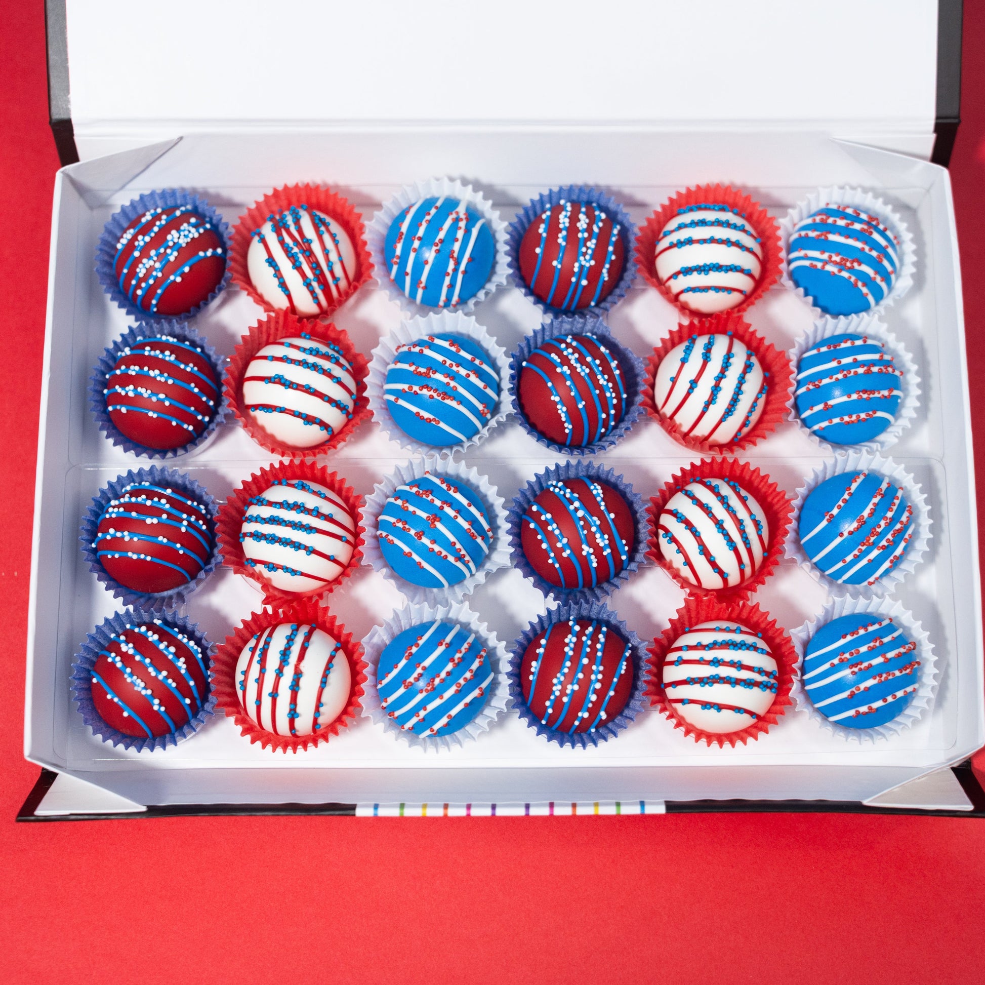Patriotic Cake Balls