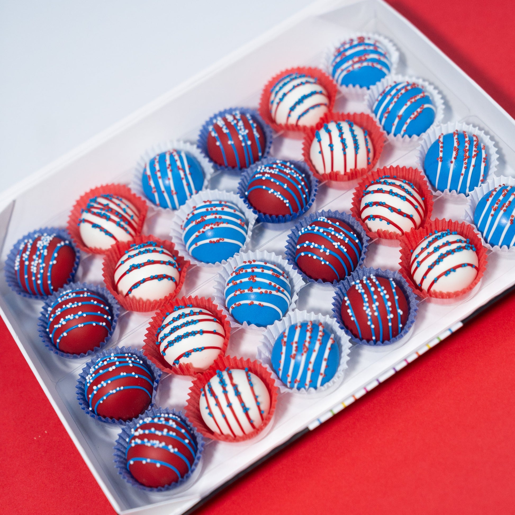 Patriotic Cake Balls