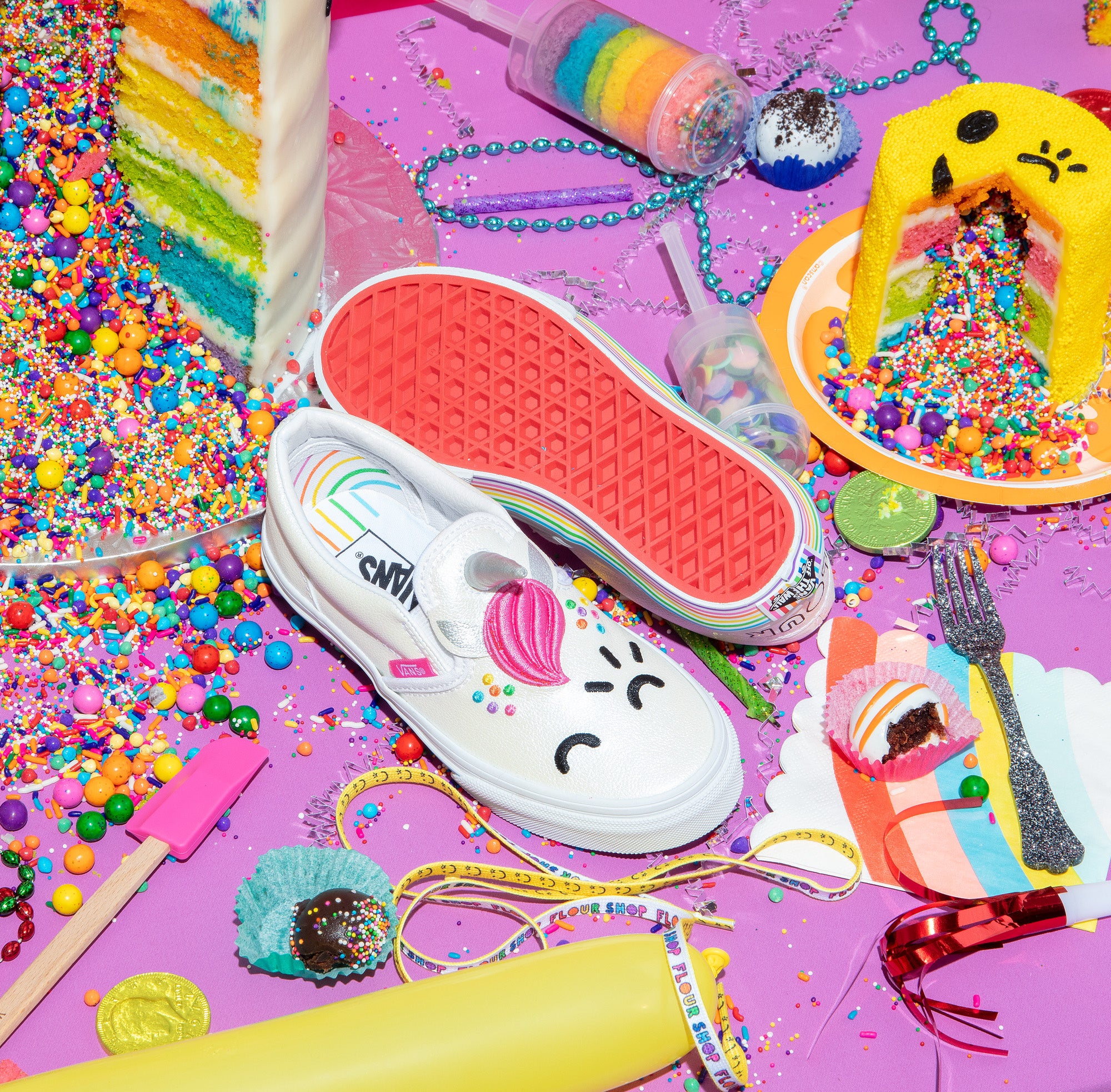 VANS X FLOUR SHOP KIDS CLASSIC SLIP ON Flour Shop