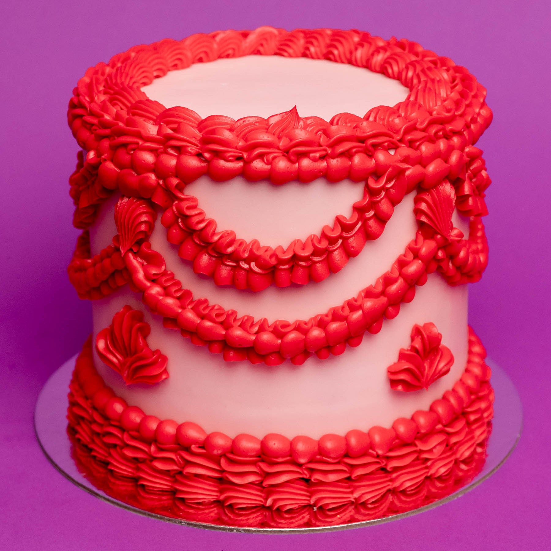 Kitsch Cake- Pink/ Red