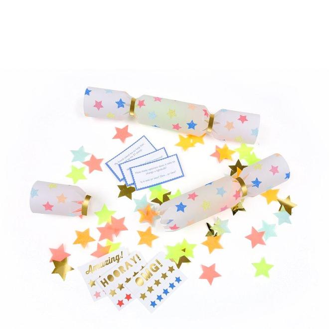 Multicolor Star Confetti Crackers